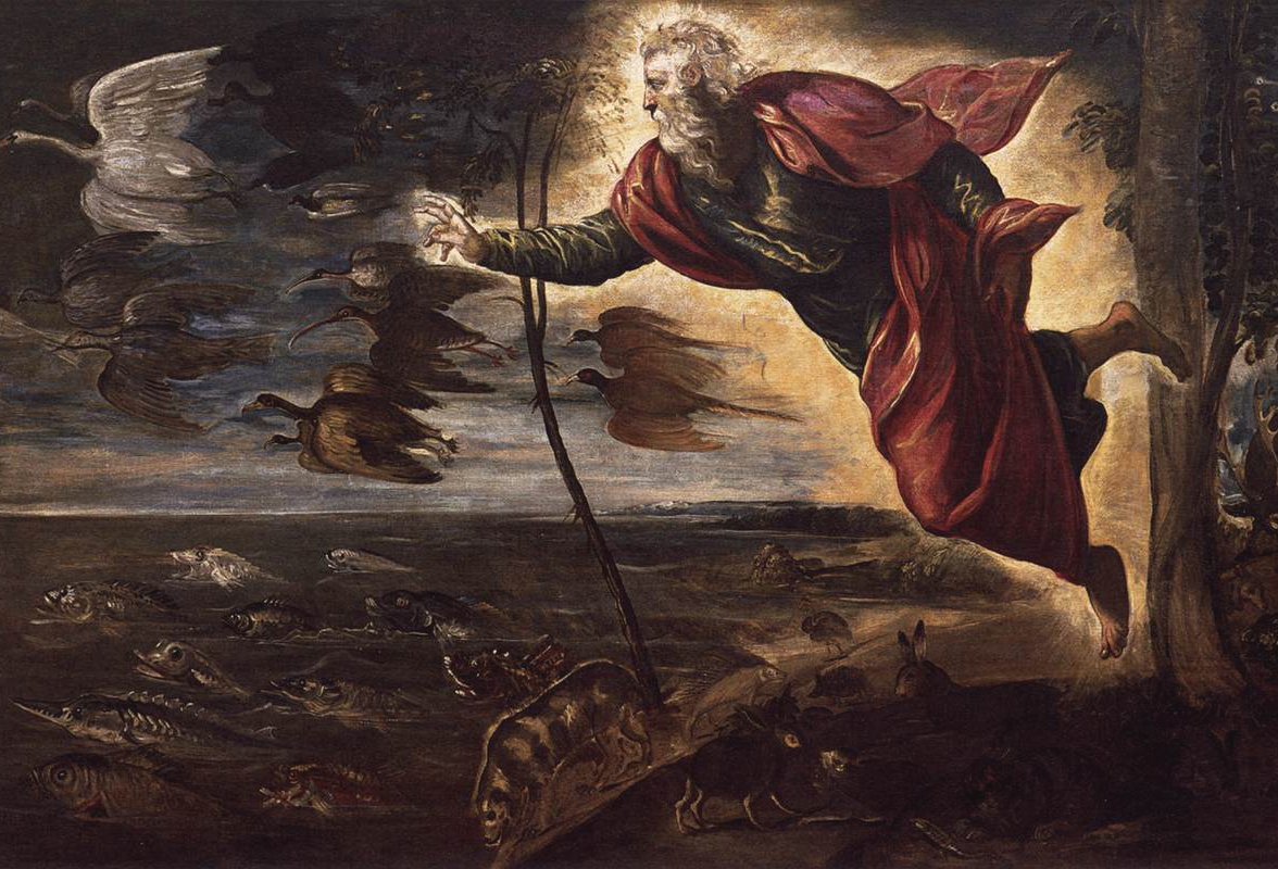 Tintoretto Jacopo Creation of the Animals 1551 52